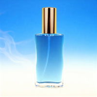 Seelen Spray Erfolg in einer klaren Glasflasche mit goldener Verschlusskappe und leuchtend kobaltblauer Füllung – energetisches Aura-Spray zur Stärkung von Klarheit, Zielausrichtung und innerer Führung auf dem Weg zum Erfolg.