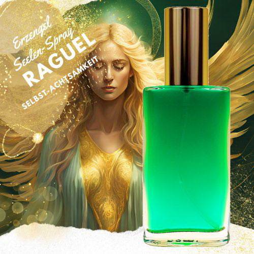 „Seelen Spray Raguel mit ätherischen Ölen – Selbst-Achtsamkeit & innere Balance aktivieren. Erzengel-Energie für Selbstliebe und Grenzen.“