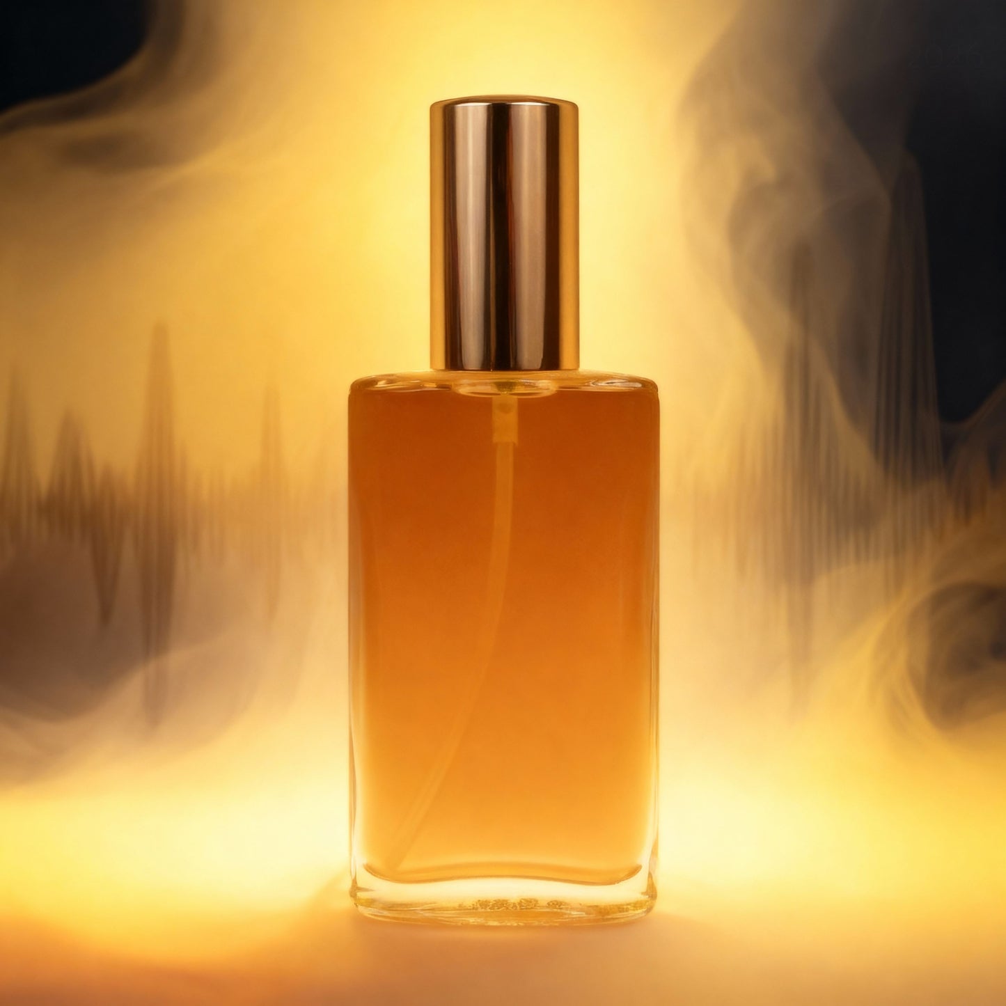 Seelen Spray Innere Stärke in einer klaren Glasflasche mit goldfarbener Verschlusskappe und kraftvoll gelber Füllung – energetisches Aura-Spray zur Stärkung des Selbstvertrauens, zur Aktivierung innerer Kraft und zur Rückverbindung mit der eigenen Mitte.