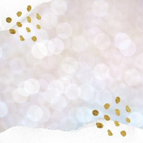 Einfach nur ein weißes Bild mit goldenen Puntken