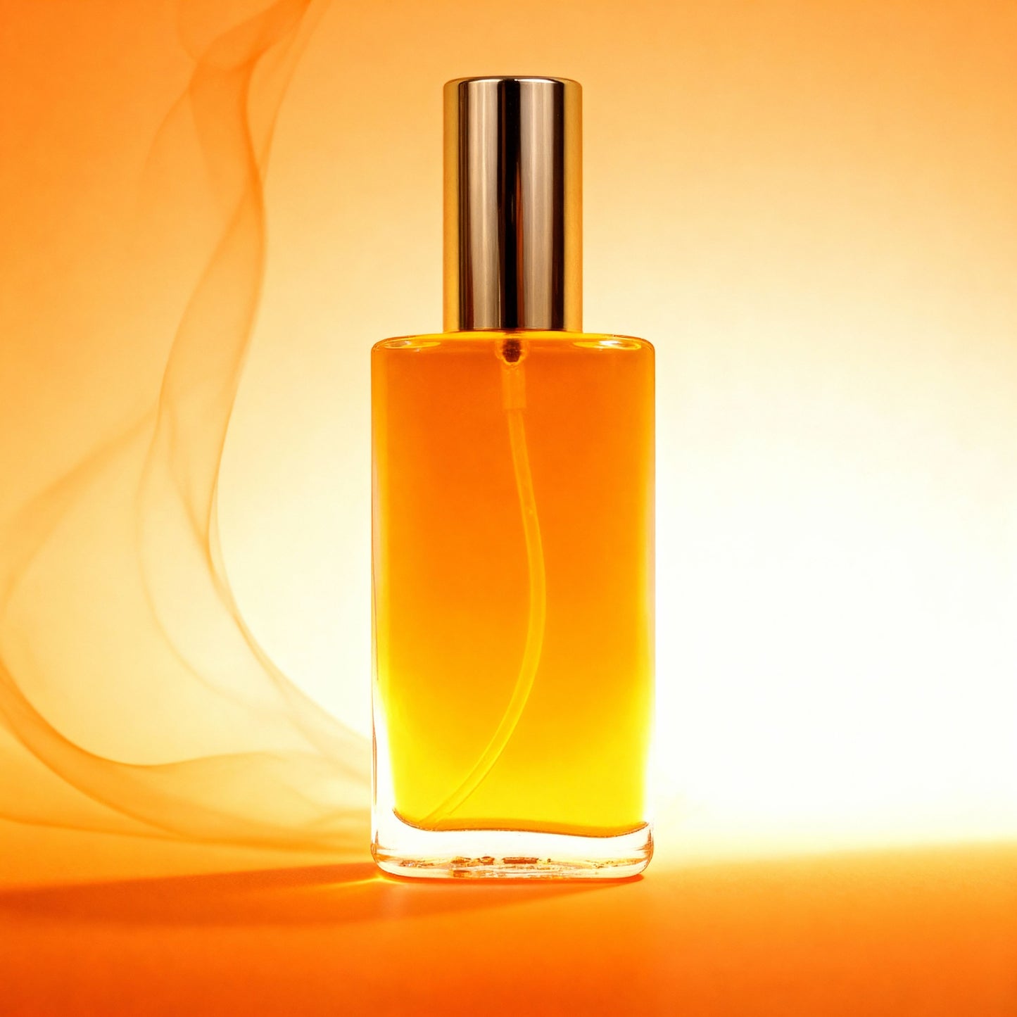 Das Seelen Spray Reichtum – Selbst-Erfüllung in einem goldgelben Flakon, umgeben von mystischem Licht und grünen Energien. Aktiviert Füllebewusstsein und innere Schöpferkraft.